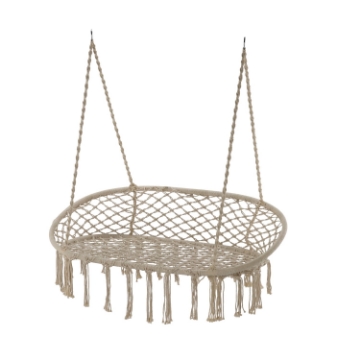 Garden Line Двойное подвесное кресло - качели - бежевое, HAM5146 - Home Club