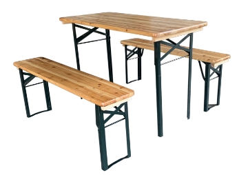 Garden Line Набор Для Пиров - Стол 117 x 56 x 76 См + 2 Скамеи 117 x 25 x 46 См, MEB0780 - Home Club