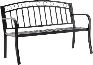 Garden Line Садова Лавка 127 x 53 x 84 См З Розкладним Стілчком, MEB0797 - Home Club