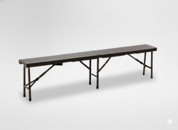 Garden Line Складная туристическая скамейка 180 x 25 x 43 см, коричневая, ZUM0995 - Home Club