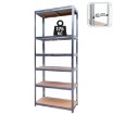 Chomik 6-Уровень Стеллаж 220 X 90 X 40 См Грузоподъемность Полки: 175 Кг, GWI0636 - Home Club, изображение 2