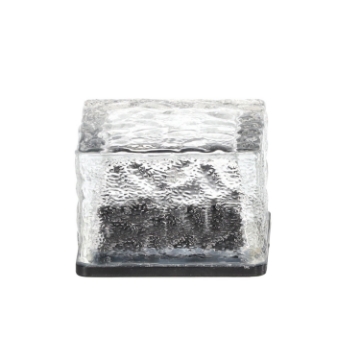 Garden Line Солярна Лампа 7 x 7 x 5 См Скляний Шестикубик Led Холодний Білий, SOL3699 - Home Club