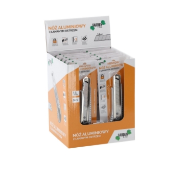 Garden Line Нож с ломаным лезвием, алюминиевый, 18 мм, NOZ1623 - Home Club