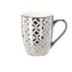 Chomik Порцелянова Чашка Срібно-Біла 340 Мл, Різні Взори, LIL6219 - Home Club, зображення 3