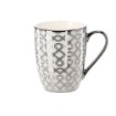 Chomik Порцелянова Чашка Срібно-Біла 340 Мл, Різні Взори, LIL6219 - Home Club, зображення 4