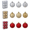 Chomik Набор из 6 елочных игрушек 6 см, красный/золотой/серебряный, GIF7566 - Home Club