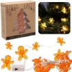 Chomik Светодиодная гирлянда «Человек из пряника» 20 л, работает от батареек, LED0214 - Home Club