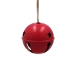 Chomik Украшение Рождественское - Подвеска 10 x 10 x 10,5 См Металлическая Красная С Колокольчиком, PLU0924 - Home Club, изображение 2