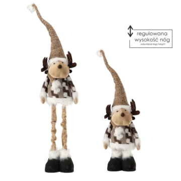 Chomik Рождественский олень с регулируемыми ножками 90–138 см, бежевый, TIA9711 - Home Club