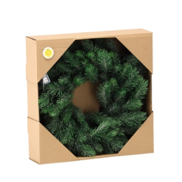 Chomik Рождественский венок из сосны, 35 см, светодиодная подсветка, разнообразные узоры, HIN2015 - Home Club