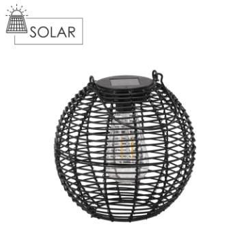 Chomik Солнечный фонарь, черный, 19 см, светодиодный, LAP6044 - Home Club