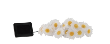 Chomik Солнечная гирлянда для сада, длина 2 + 3,8 м, маргаритки, 20 светодиодов, теплый белый свет, SOL6048 - Home Club