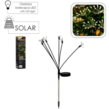 Chomik Солнечная лампа H 70 см, 60 светодиодов, теплый белый свет, SOL4750 - Home Club