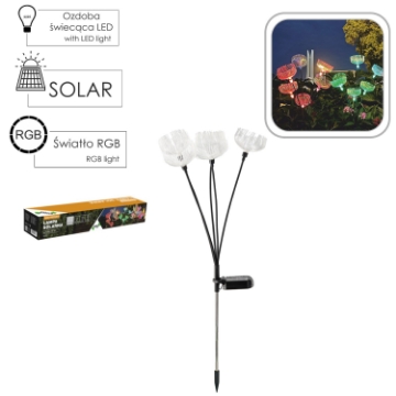 Chomik Солнечная лампа H 68 см Медуза Мини 5 светодиодов, многоцветная, SOL4798 - Home Club