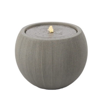 Chomik Пластиковый садовый фонтан с Led-подсветкой, 53 x 53 x 41,5 см, круглый, бежевый, FON5436 - Home Club