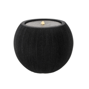 Chomik Пластиковый садовый фонтан с Led-подсветкой, 37 x 37 x 30 см, круглый, черный, FON5443 - Home Club