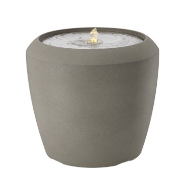 Chomik Пластиковый садовый фонтан с Led-подсветкой, 44 x 44 x 39,5 см, серый, FON5467 - Home Club