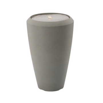 Chomik Пластиковый садовый фонтан с Led-подсветкой, 44,5 x 44,5 x 70 см, серый, FON5481 - Home Club