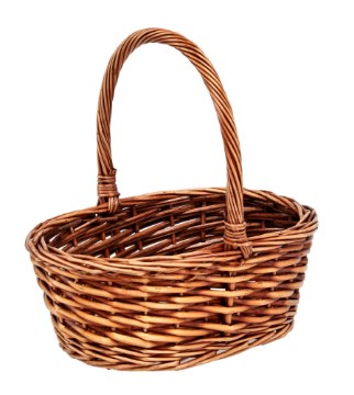 Chomik Кошик З Ротангу 30 x 23 x 11,5/28 См З Рукояткою - Бронзовий, DIR5112 - Home Club
