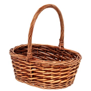 Chomik Кошик З Ротангу 25 x 18 x 10/24 См З Рукояткою - Брунатний, DIR5129 - Home Club