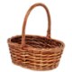 Chomik Корзина из ротанга 25 x 18 x 10/24 см с ручкой - коричневая, DIR5129 - Home Club