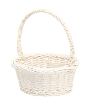 Chomik Кошик З Ротангу 32 x 32 x 14/36 См З Рукояткою - Білий, DIR6926 - Home Club