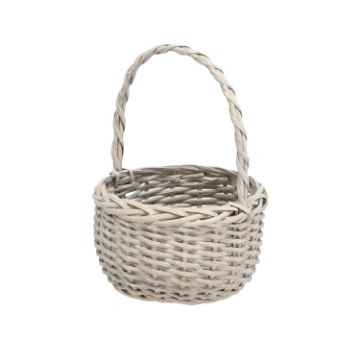 Chomik Кошик З Ротангу 22 x 22 x 12/30 См З Рукояткою - Сірий, DIR7060 - Home Club