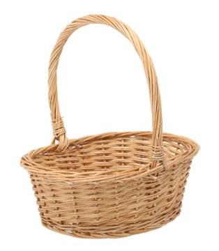 Chomik Кошик З Ротангу 31 x 24 x 12/33 См З Рукояткою - Натуральний, DIR7107 - Home Club