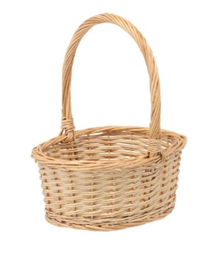 Chomik Ротанговий Кошик 25 x 18 x 10,5/28 См З Рукояткою - Натуральний, DIR7114 - Home Club