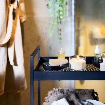 ИКЕА Ароматическая свеча в стеклянном стакане LOTSFÅGEL, 206.084.36 - Home Club