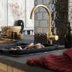 ИКЕА Кухонний смеситель с ручкой сбоку SALLSJÖN, 906.045.57 - Home Club, изображение 2