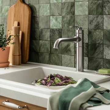 ИКЕА Кухонная смесительная батарея с верхним держателем TAKSJÖN, 006.023.03 - Home Club