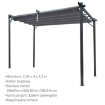 Garden Line Садова Пергола Сіра 2,95 x 3,95 x 2,3 м, TUN5699 - Home Club, зображення 3