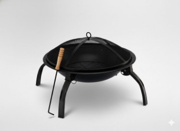 BBQ Meeting Садове Вогнище З Кришкою та Подушкою 56 x 56 x 39,5 См, BBQ5344 - Home Club