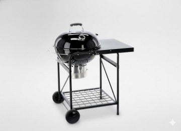 BBQ Meeting Вугільний Гриль Кульовий З Кришкою І Стільницею 90 x 70,5 x 111 См, BBQ0117 - Home Club