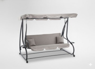 Garden Line Садовая Гайка 210 x 120 x 170 см Серый Меланж С Функцией Шезлонга, KRE3095 - Home Club