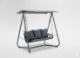 Garden Line Садовая Качель С Плетеными Подлокотниками 180 x 139 x 185 См Антрацитовый Премиум, KRE3149 - Home Club