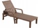 Garden Line Садовий шезлонг 192X66X33 см, світло-коричневий, ZUM6416 - Home Club
