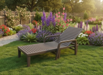 Garden Line Садовый Шезлонг 192X66X33 См Темно-Коричневый, ZUM6423 - Home Club