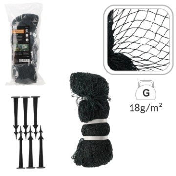 Chomik Сетка Для Защиты От Птиц 2x10 м (18 г/м²) + 6 пластиковых штифтов, JAW2477 - Home Club
