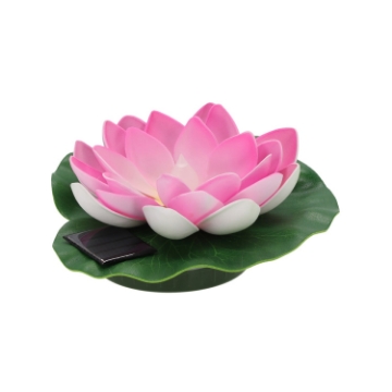 Garden Line Солярна Лампа Плаваюча Лілія 18 x 18 x 6 см Мультикольорова, SOL0074 - Home Club