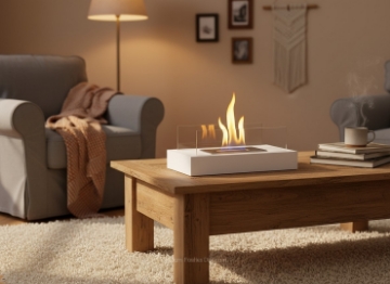 Chomik Биокамин столовый 35 x 18 x 15 см, белый, FON9779 - Home Club