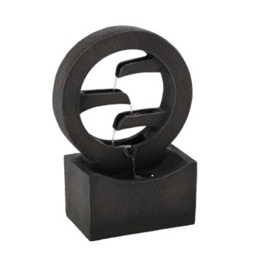 Chomik Садовый фонтан «Кольцо» 34 x 16 x 47,8 см, светодиодный, FON9731 - Home Club