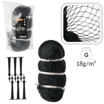 Chomik Защитная сетка от птиц 5x10 м (18 г/м²) + 10 пластиковых штифтов, JAW5160 - Home Club