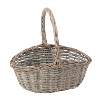 Chomik Кошик З Ротангу 30 x 24 x 14 x 11/30 См З Рукояткою - Світло-Сірий, DIR01_8246 - Home Club