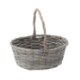 Chomik Кошик З Ротангу 33 x 25 x 13,5/32 См З Рукояткою - Темно-Сірий, DIR02_8260 - Home Club