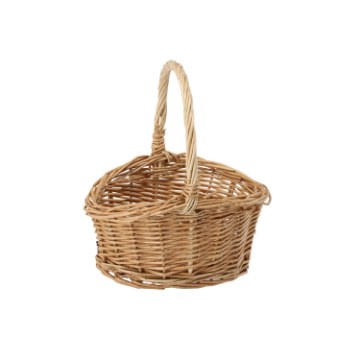 Chomik Кошик З Ротангу 22 x 18 x 11 x 8/23 См З Рукояткою - Натуральний, DIR03_8284 - Home Club