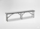 Garden Line Складная туристическая скамейка 180 x 25 x 43 см, серая, ZUM0971 - Home Club