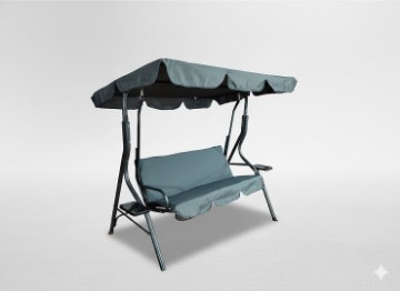 Garden Line Садовая Качель 170 x 110 x 153 см Антрацит Без Подставки С Подставками Для Кубка, KRE3088 - Home Club