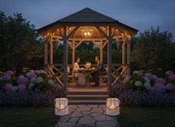 Chomik Ліхтарик З Бісером 20 x 19 См Білий, ILS1272 - Home Club